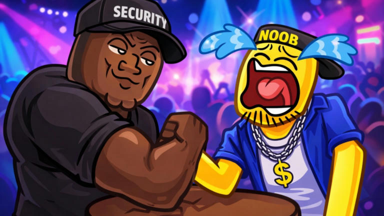 Arm Wrestle Simulator Simulator Roblox game cover art by Kubo Games