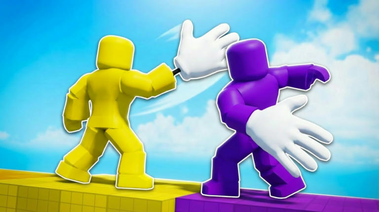Slap DUELS [🎉UPD!] Fighting Roblox game cover art by Bye Bye Games