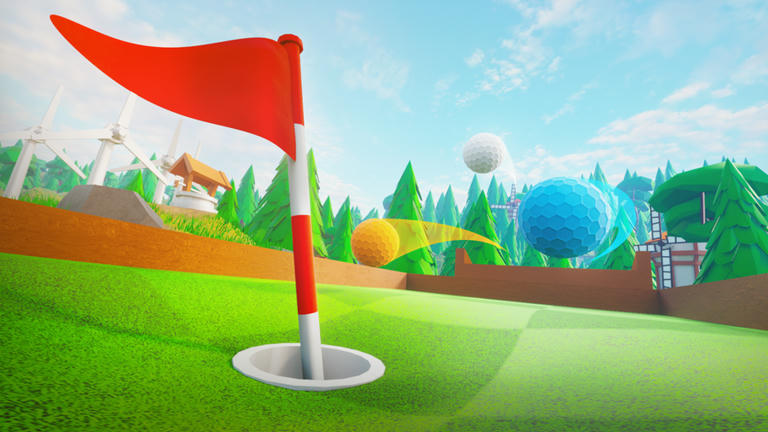 Super Golf! Sports Roblox game cover art by Nosniy Games