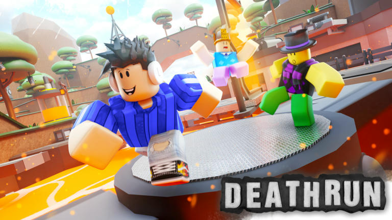 Deathrun 🏃‍♂️💨 Obby Roblox game cover art by Team Deathrun