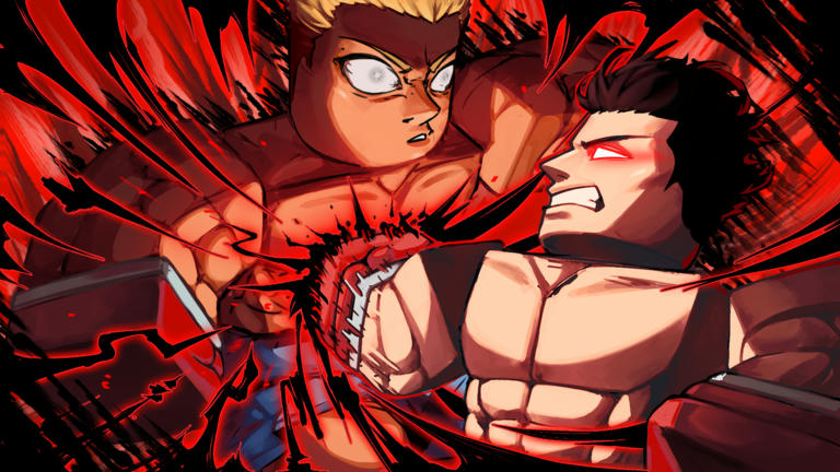 untitled boxing game 🥊 Fighting Roblox game cover art by drowningsome