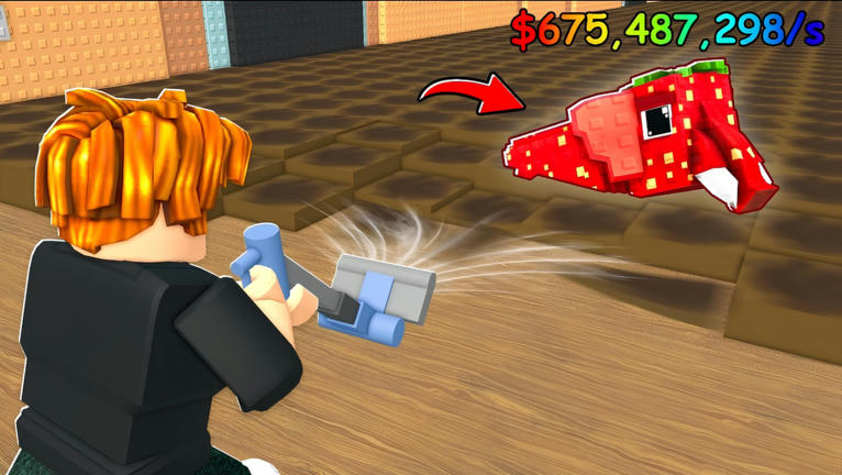 Vacuum For Brainrots! Casual Roblox game cover art by Polnareff Gaga Gang