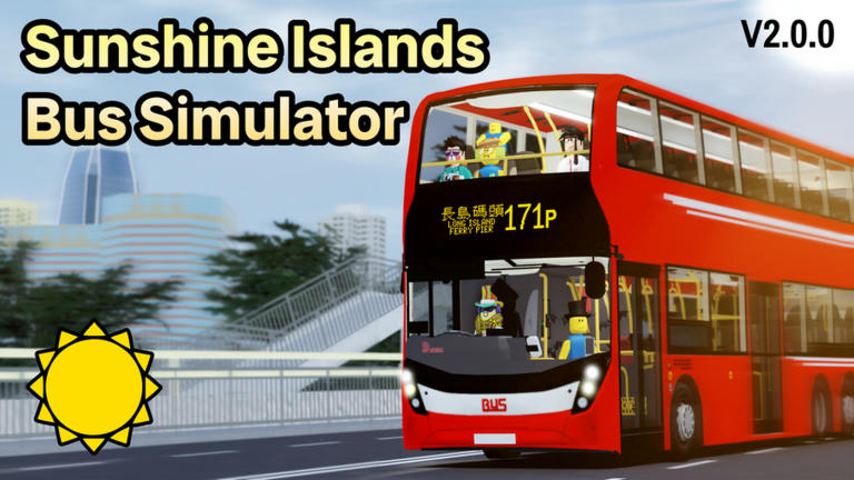 🚌 Sunshine Islands Bus Simulator [NEW] Simulator Roblox game cover art by addisonshiu