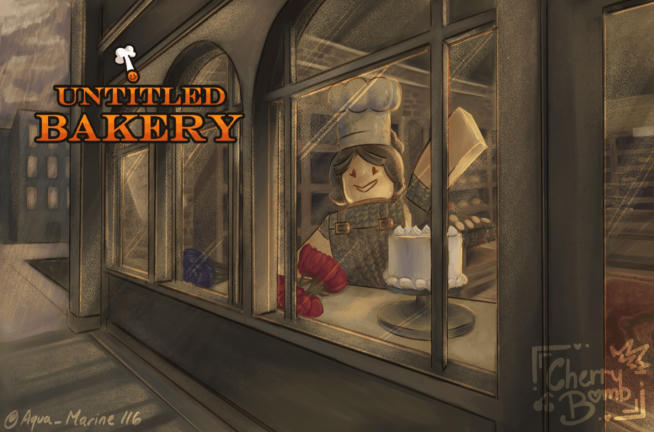 [DRINKS] ☕ Untitled Bakery ☕ Casual Roblox game cover art by Pot-Head Productions