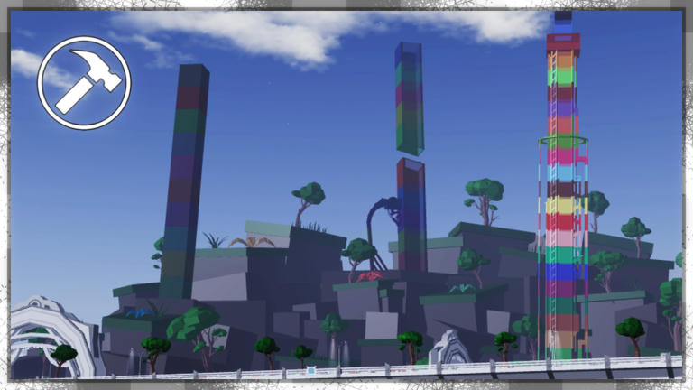 Tower Creator: Rescripted Sandbox Roblox game cover art by Boring Tower Studio