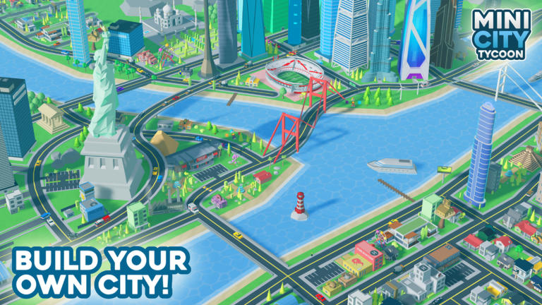 🏙️ Mini City Tycoon Sandbox Roblox game cover art by Aurion Games