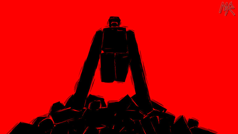 Monster Runners [Alpha] Horror Roblox game cover art by DuckDing