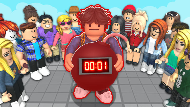💣 100 Players Bomb Tag Casual Roblox game cover art by BOOM CCU