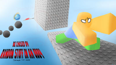 Be chased by random stuff in an obby Obby Roblox game thumbnail