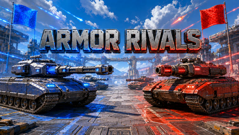 ARMOR RIVALS Shooter Roblox game cover art by Gunline Games