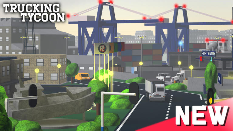 Trucking Tycoon: EXPANDED & ENHANCED Adventure Roblox game cover art by Placeholder Interactive