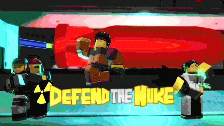 Defend The Nuke Survival Roblox game cover art by Banded Top Hat Games