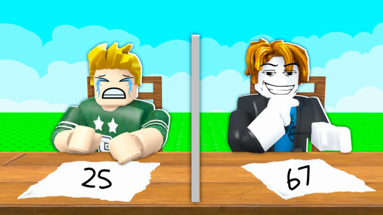 [🤔] Guess My Number Casual Roblox game cover art by Bombshell Experiences