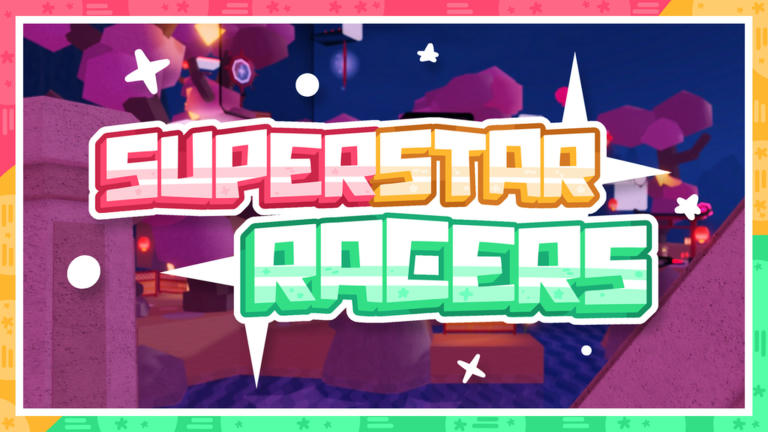 ⭐ Superstar Racers Racing Roblox game cover art by CONECORP