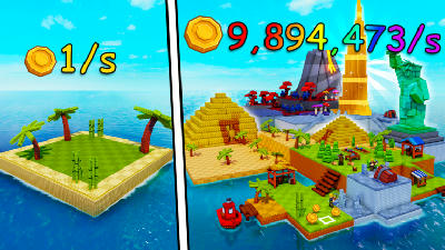 Build An Island! 🏝️ Tycoon Roblox game thumbnail