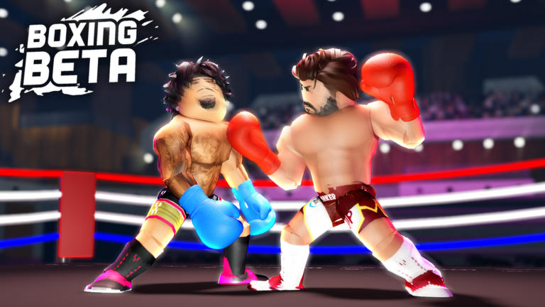 Boxing Beta! 🥊 Fighting Roblox game cover art by sketchy laboratory