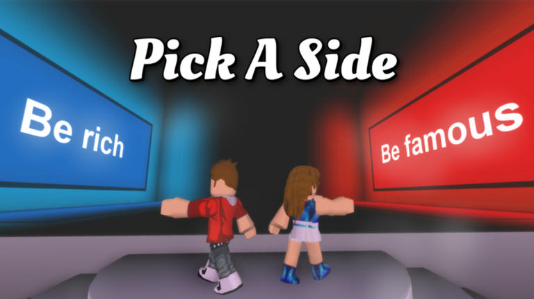 Pick A Side Casual Roblox game cover art by Ming's Pick