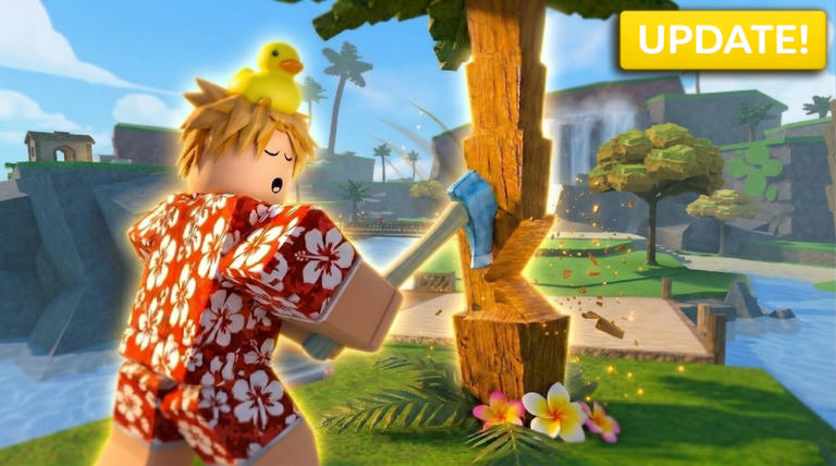 [🏝️] Timber! 🌲🪓 Simulator Roblox game cover art by Terraform