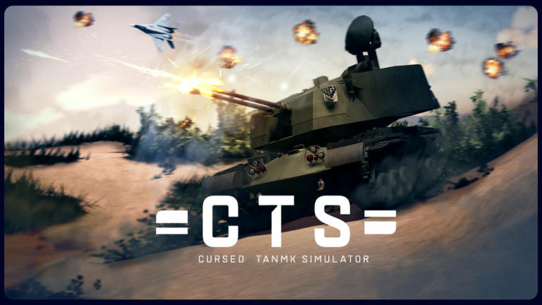 Cursed Tank Simulator【SKYFALL】 Simulator Roblox game cover art by tanmk