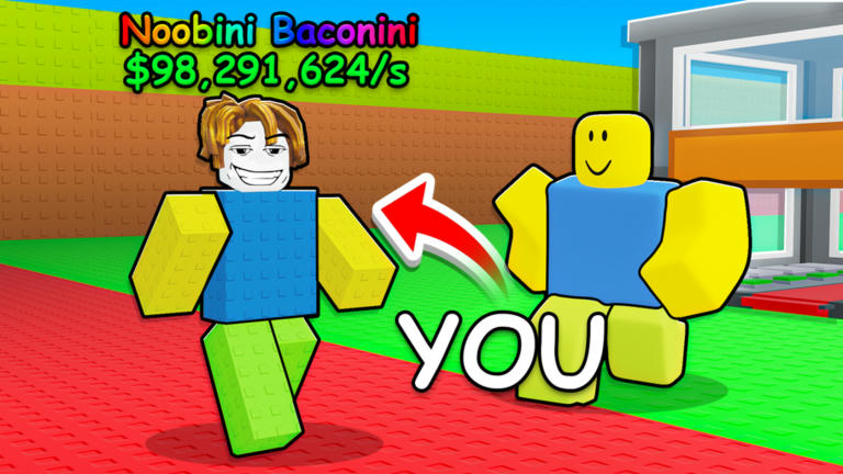 Be a Brainrot! Casual Roblox game cover art by Steal a garden or something