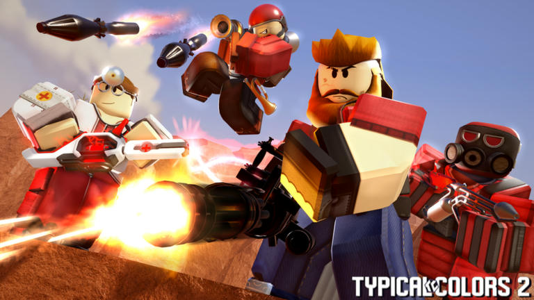 Typical Colors 2 Shooter Roblox game cover art by Dorcus Digital